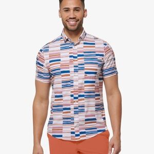 Mizzen+Main Colorful Striped Men's Shirt
